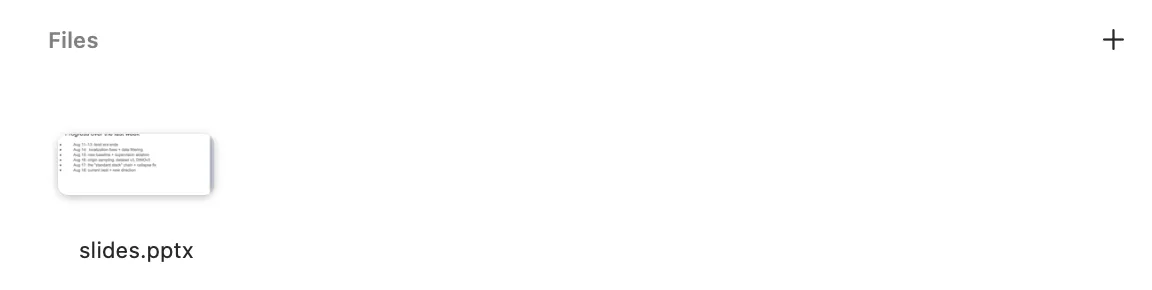 The attachment after its context conversion has completed.
